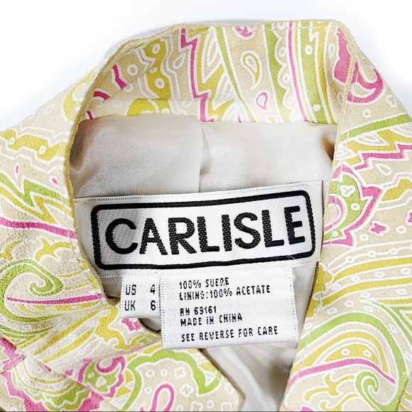Carlisle paisley print suede jacket - Picture 4 of 4